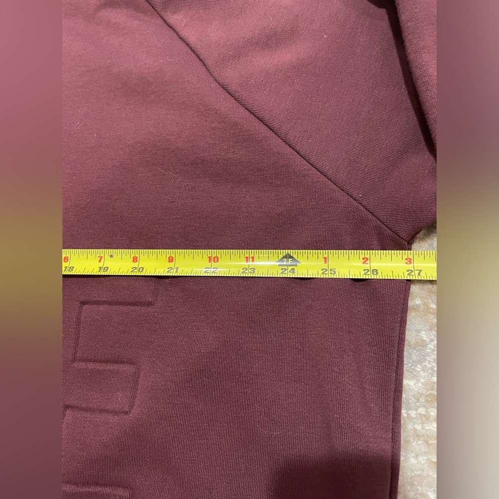 Nike Women's Burgundy Cropped Crewneck Sweatshirt Size XXL EUC - Picture 10 of 12